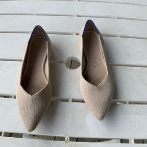 Rothy’s The Point in Ecru-WORN ONCE